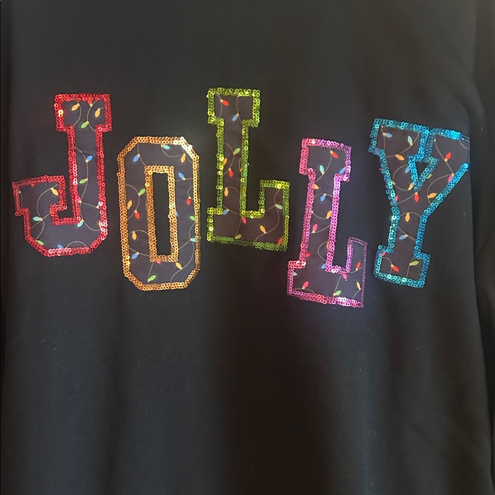 Jolly Black Sweater NEW - Picture 2 of 3